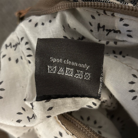 Myra Bag Western leather Crossbody bag, Upcycled Canvas And Cowhide Detail - Picture 7 of 7